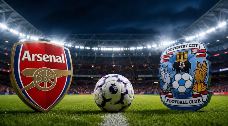 Arsenal vs Coventry City match live score card and updates