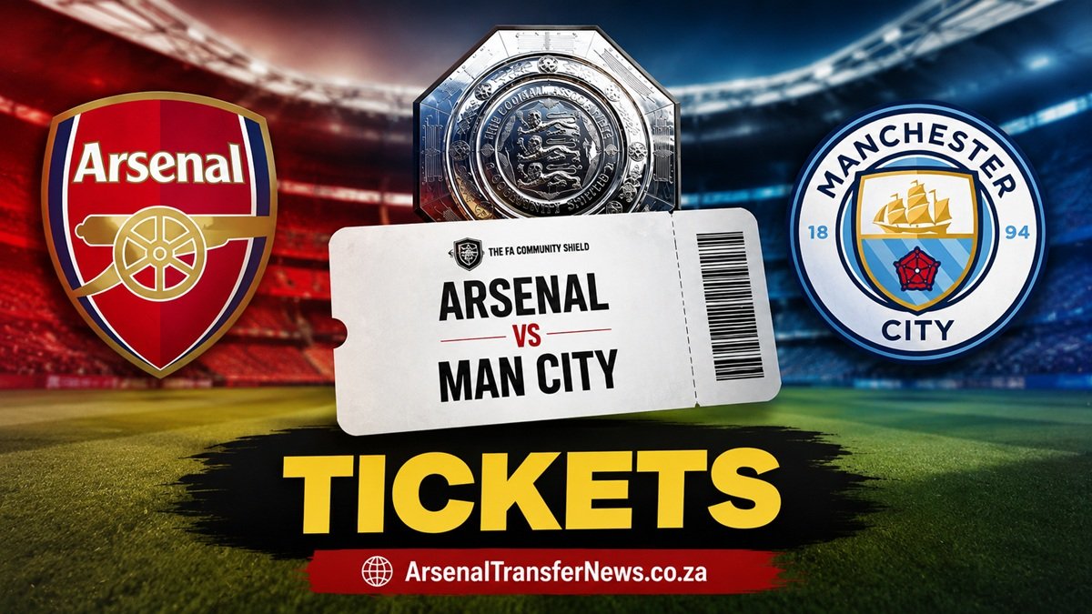 Arsenal vs Man City tickets for the 2026 Community Shield in Cardiff
