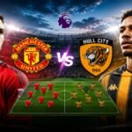 Manchester United vs Hull City lineups for the Premier League match